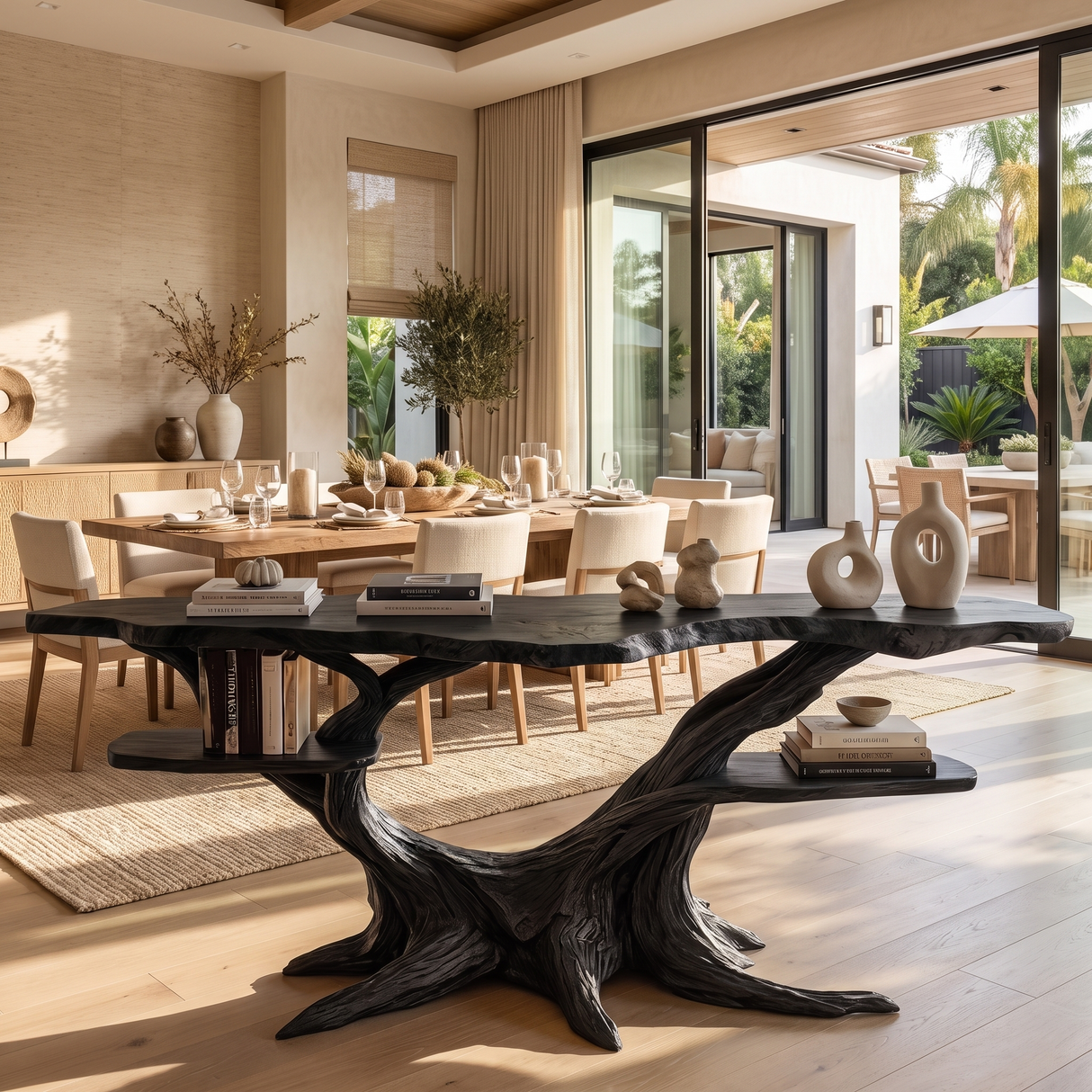 Roothaven Live Edge Solid Wood Console Table