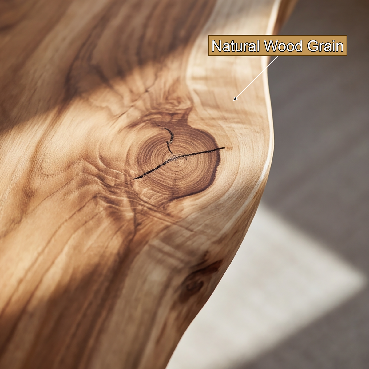 Rootmere Live Edge Solid Wood Coffee Table