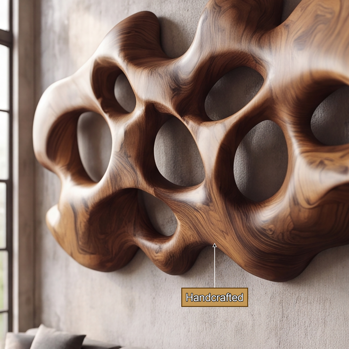 Rovian Sculpted Solid Wood Wall Art