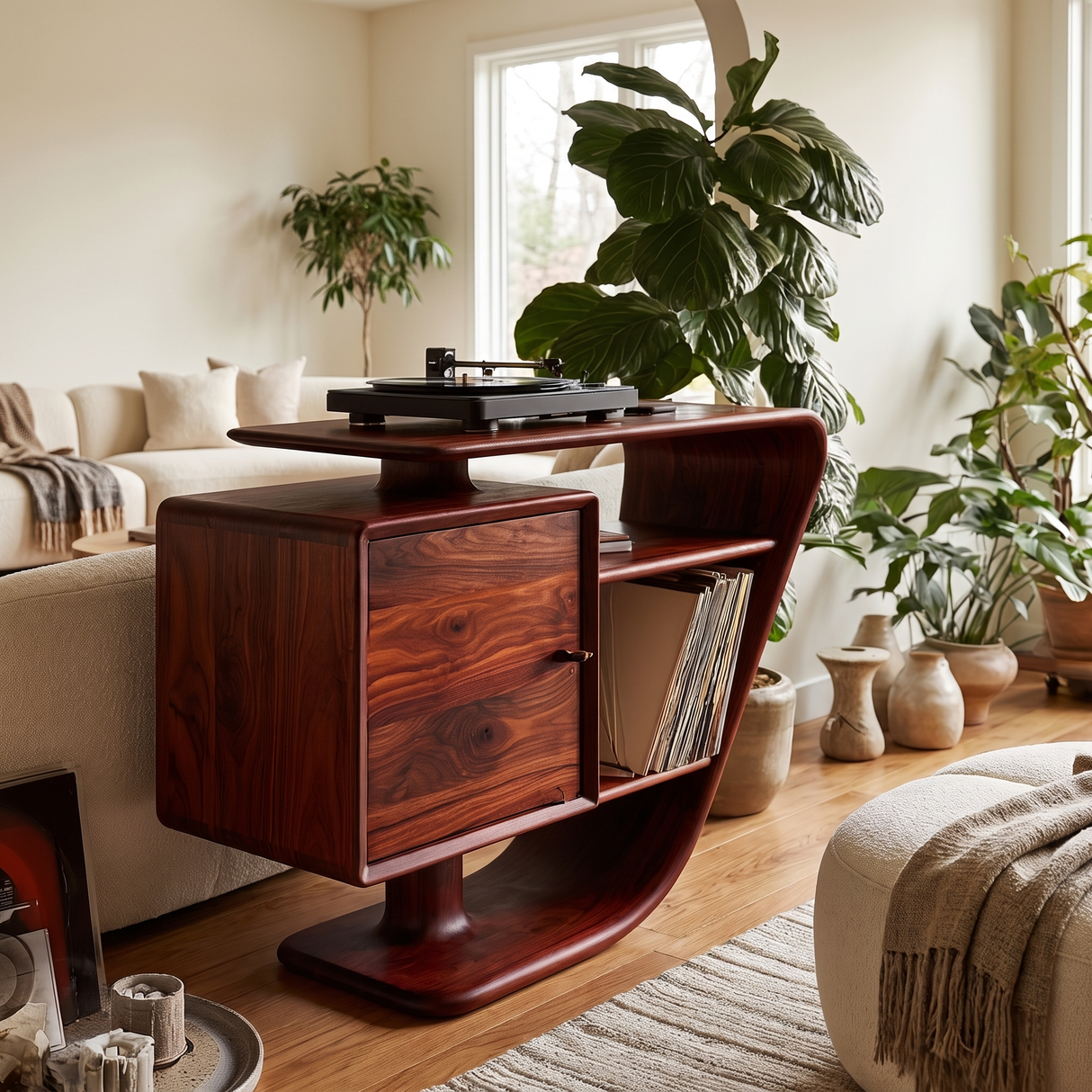 Sonvera Solid Wood Record Player Stand