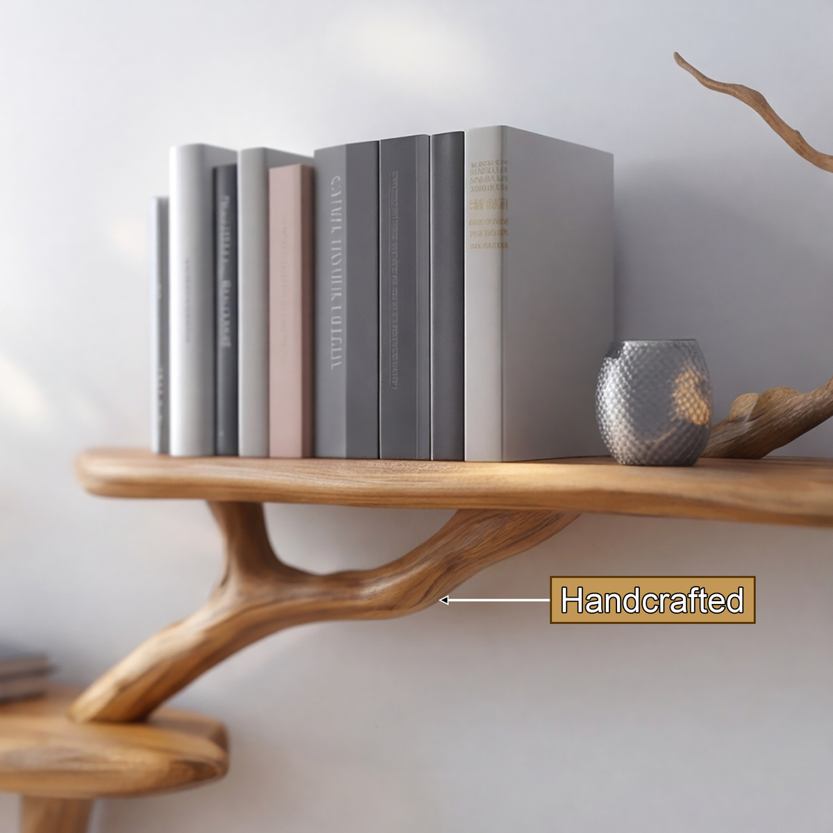Sylvaren Handcrafted Solid Wood Floating Tree Bookshelf - Timberustic Floating Tree Bookshelf