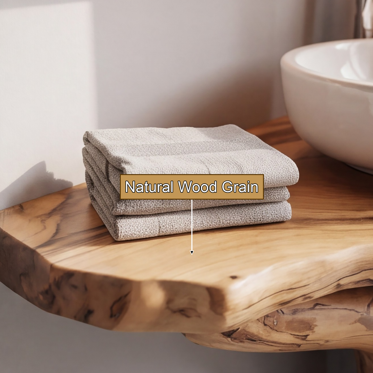 Treeform Solid Wood Corner Bathroom Vanity - Timberustic Corner Bathroom Vanity