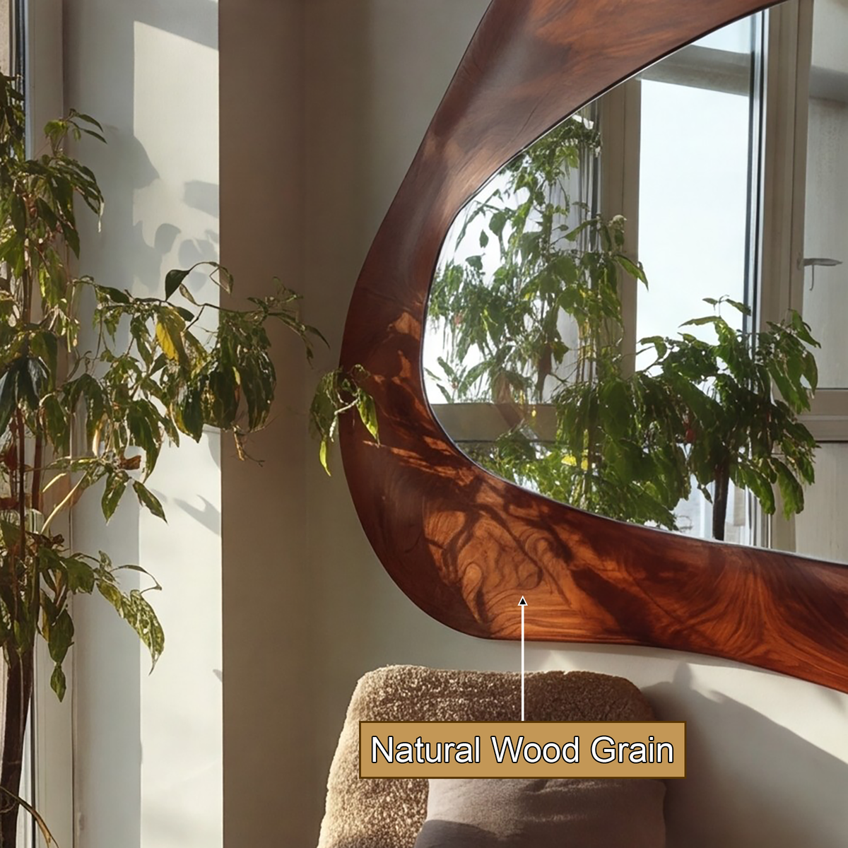 Valdoren Live Edge Solid Wood Mirror - Timberustic Mirror
