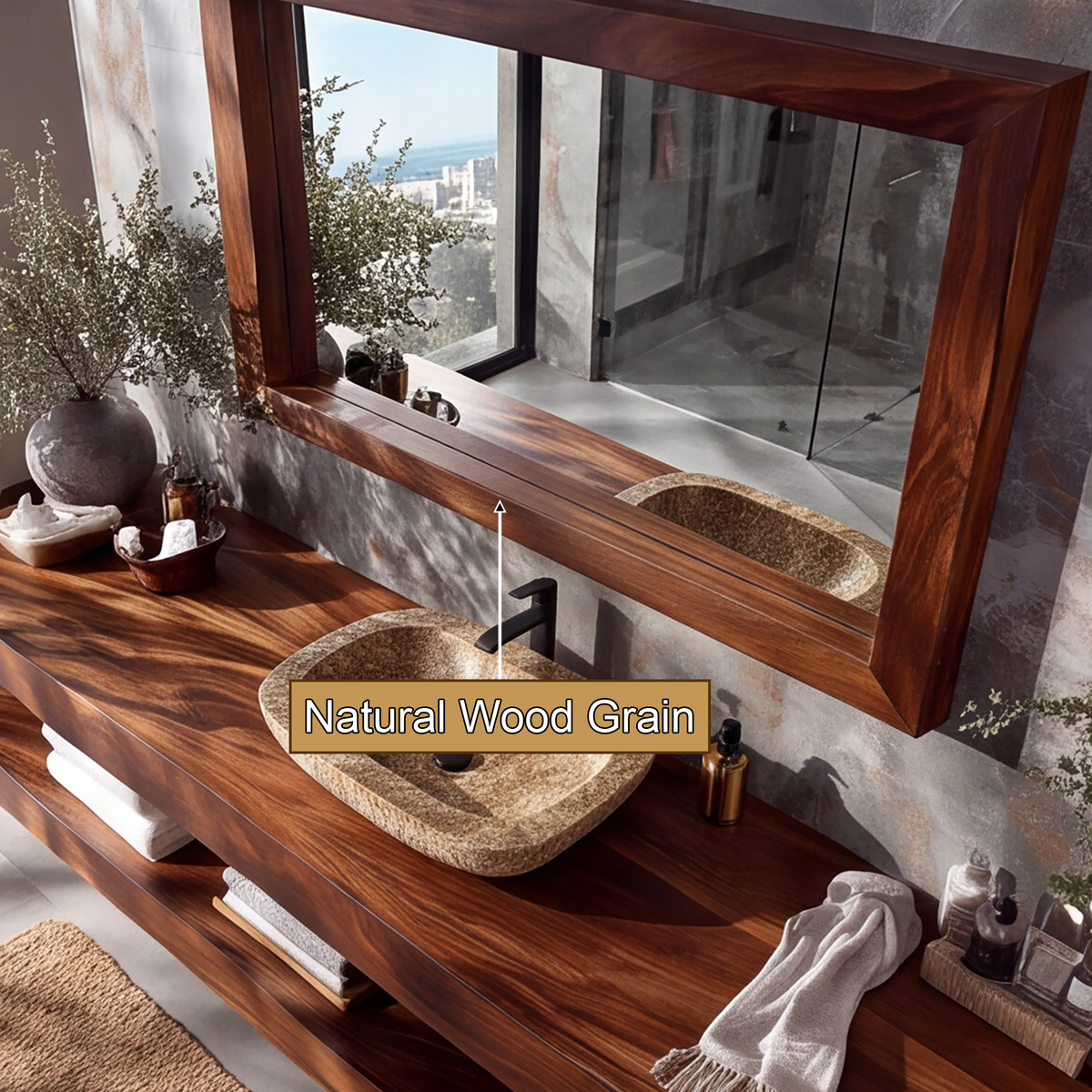 Valmere Solid Wood Mirror Frame - Timberustic Mirror