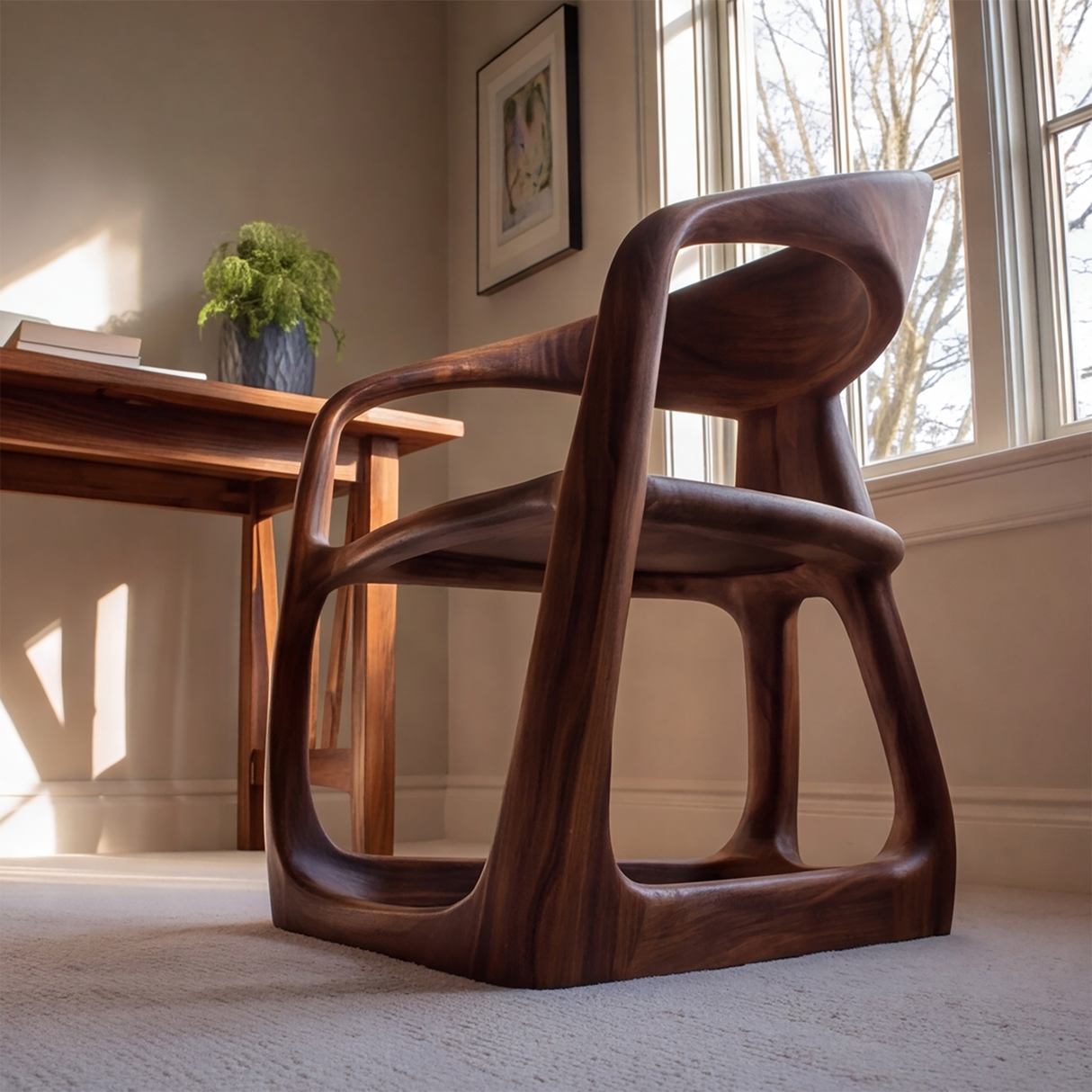 Varellis Handcrafted Solid Wood Dining Chair - Timberustic Dining Chair