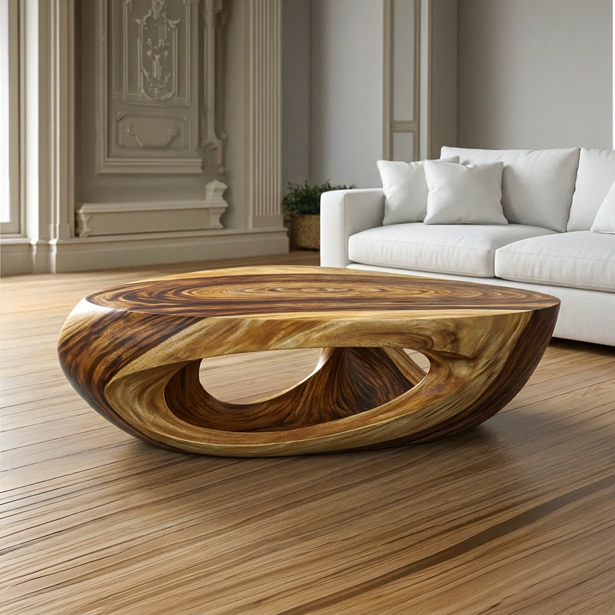 Veylora Handcrafted Solid Wood Coffee Table - TimbeRustic Coffee Table
