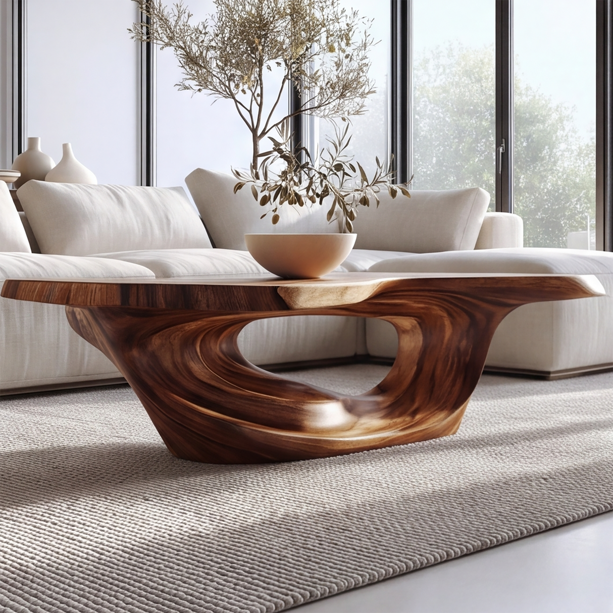 Zeravon Handcrafted Solid Wood Coffee Table - Timberustic Coffee Table