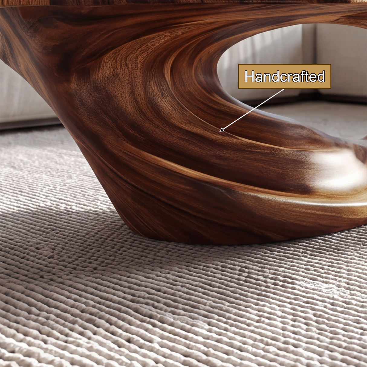 Zeravon Handcrafted Solid Wood Coffee Table - Timberustic Coffee Table