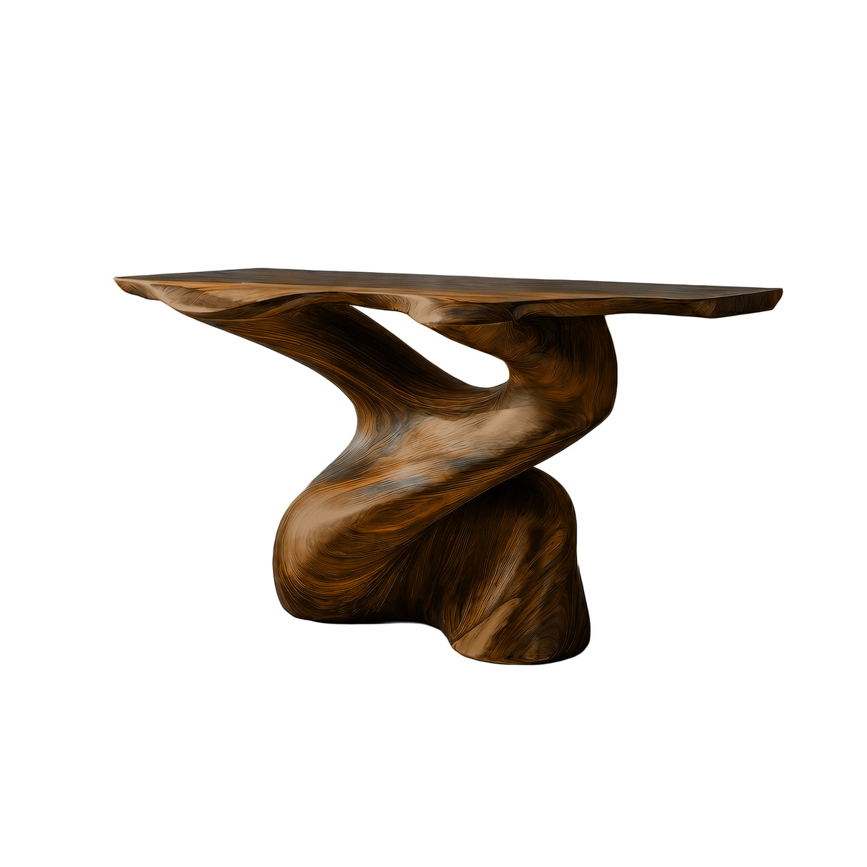 Torrenta Sculpted Solid Wood Console Table
