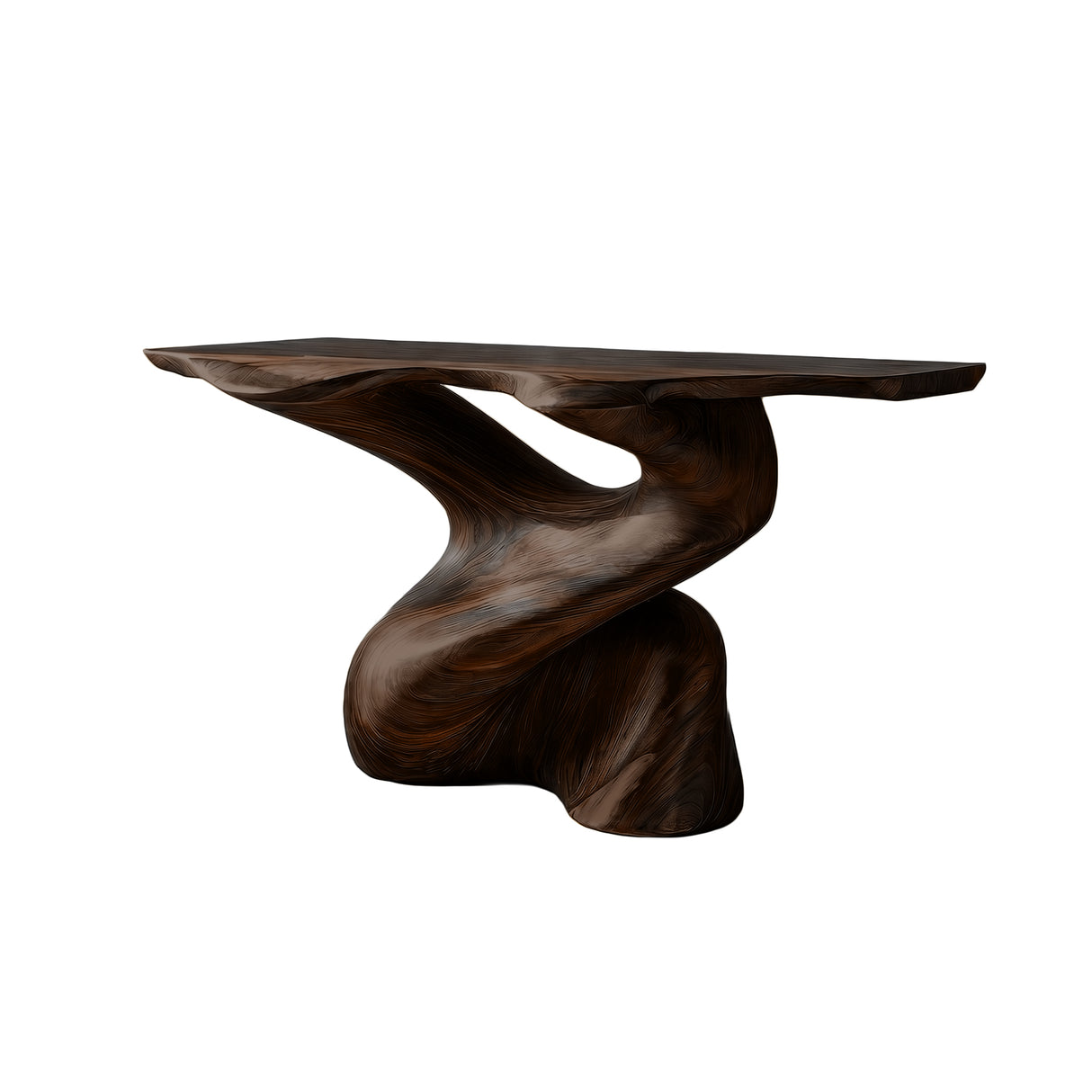 Torrenta Sculpted Solid Wood Console Table