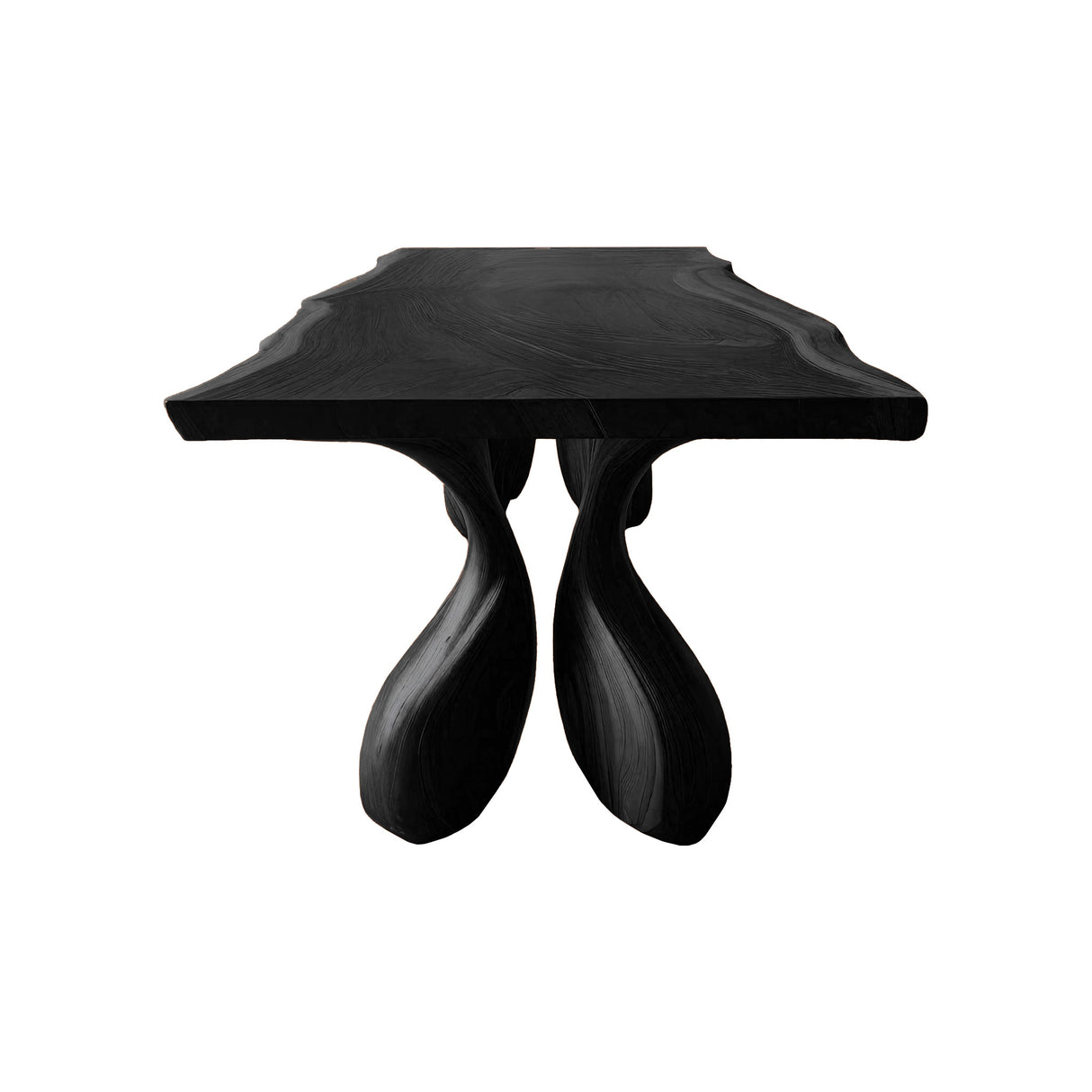 Trifold Droplet Solid Wood Dining Table Black - Timberustic Dining Table
