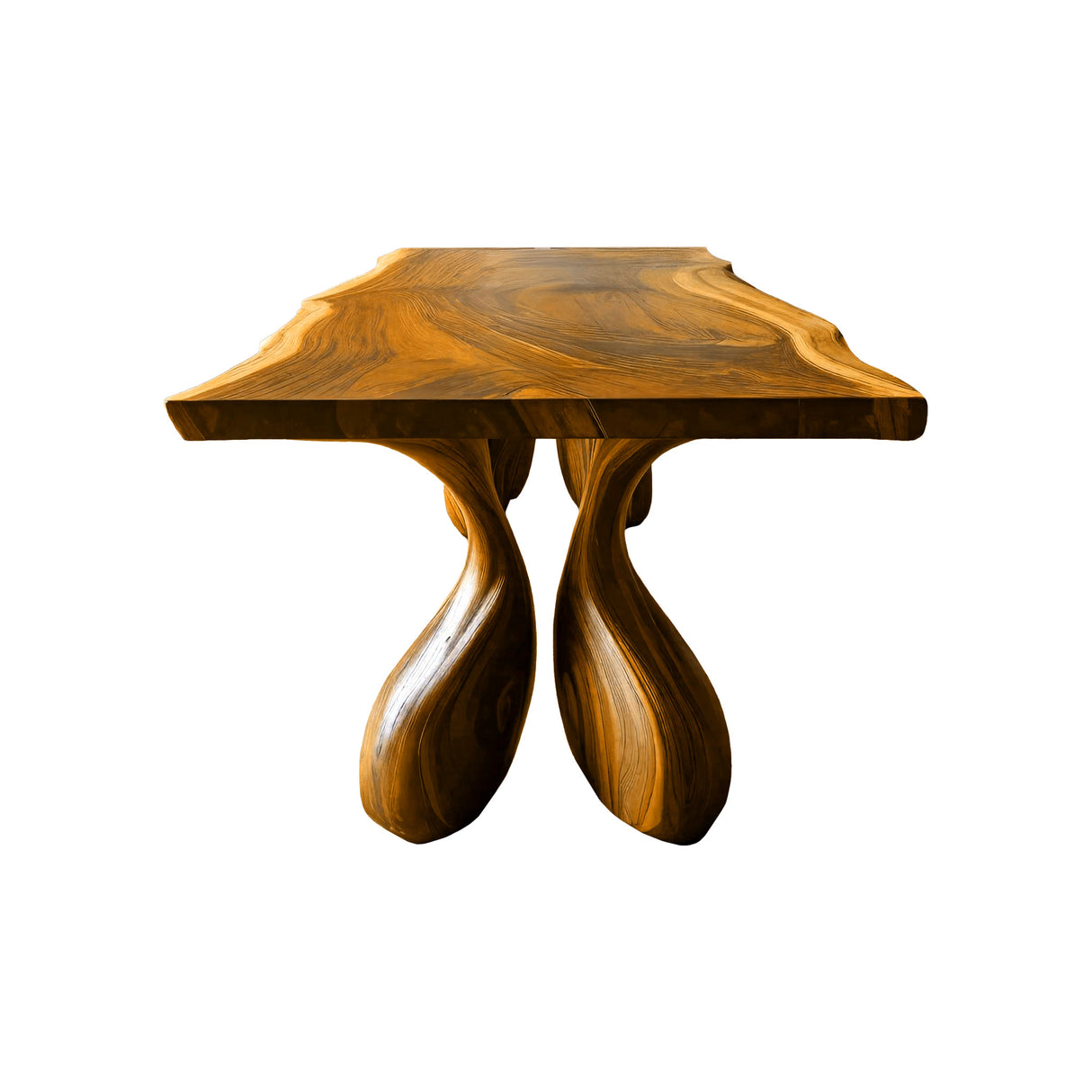 Trifold Droplet Solid Wood Dining Table Teak - Timberustic Dining Table