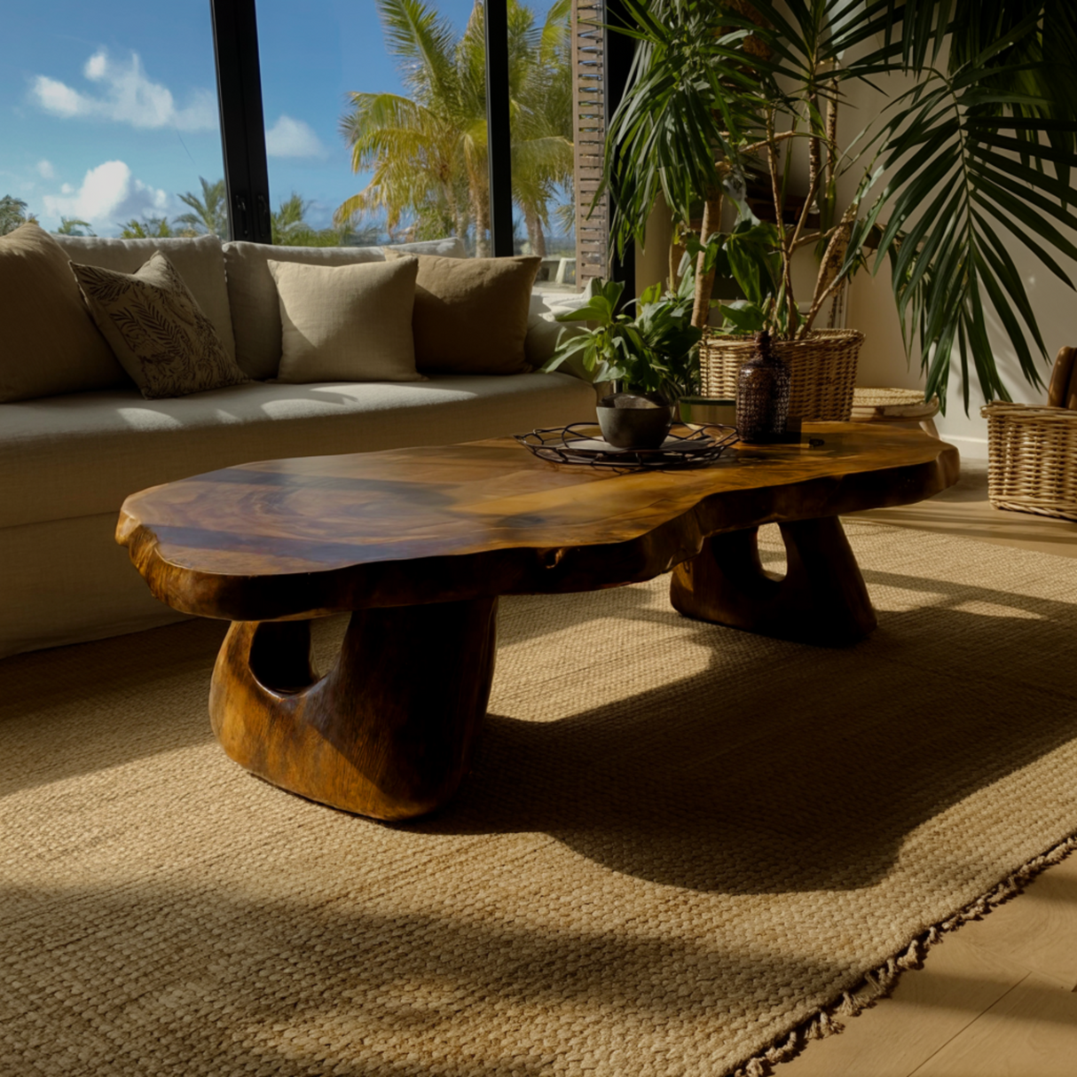 Tropika Sculpted Live Edge Coffee Table - Timberustic Coffee Table