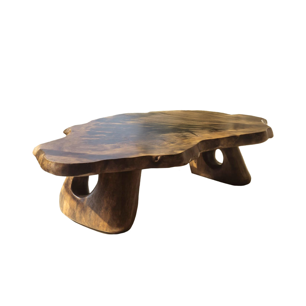 Tropika Sculpted Live Edge Coffee Table Natural Oak - Timberustic Coffee Table