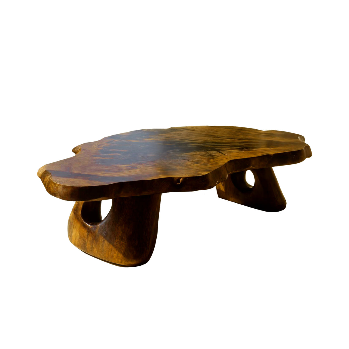 Tropika Sculpted Live Edge Coffee Table Teak - Timberustic Coffee Table