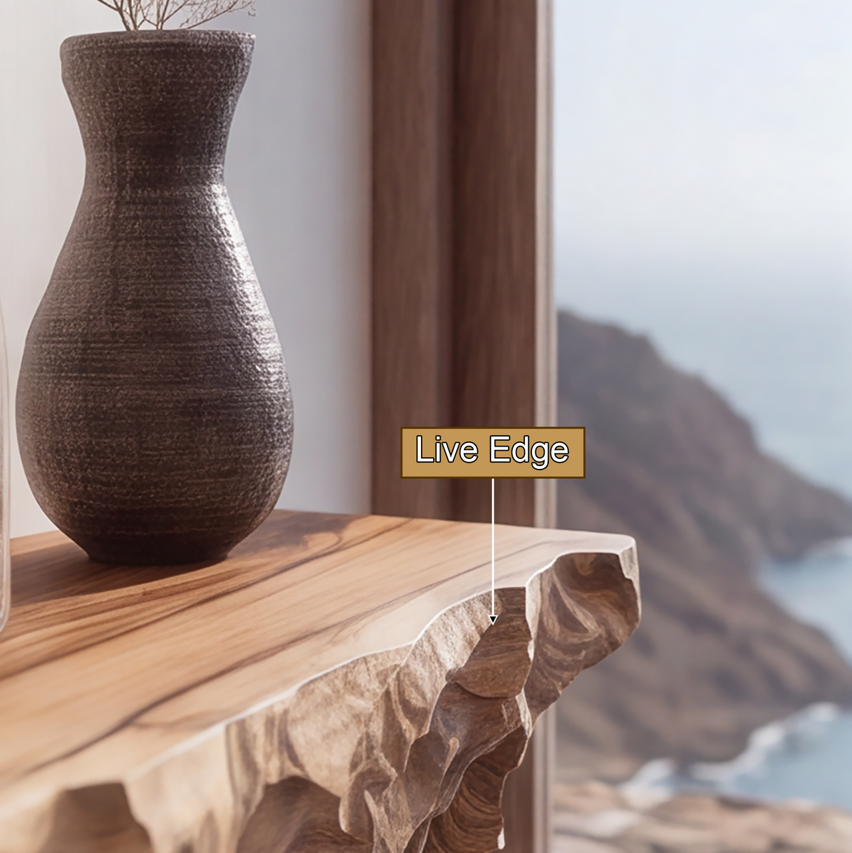 Vaelmont Handcrafted Mountain Floating Shelf
