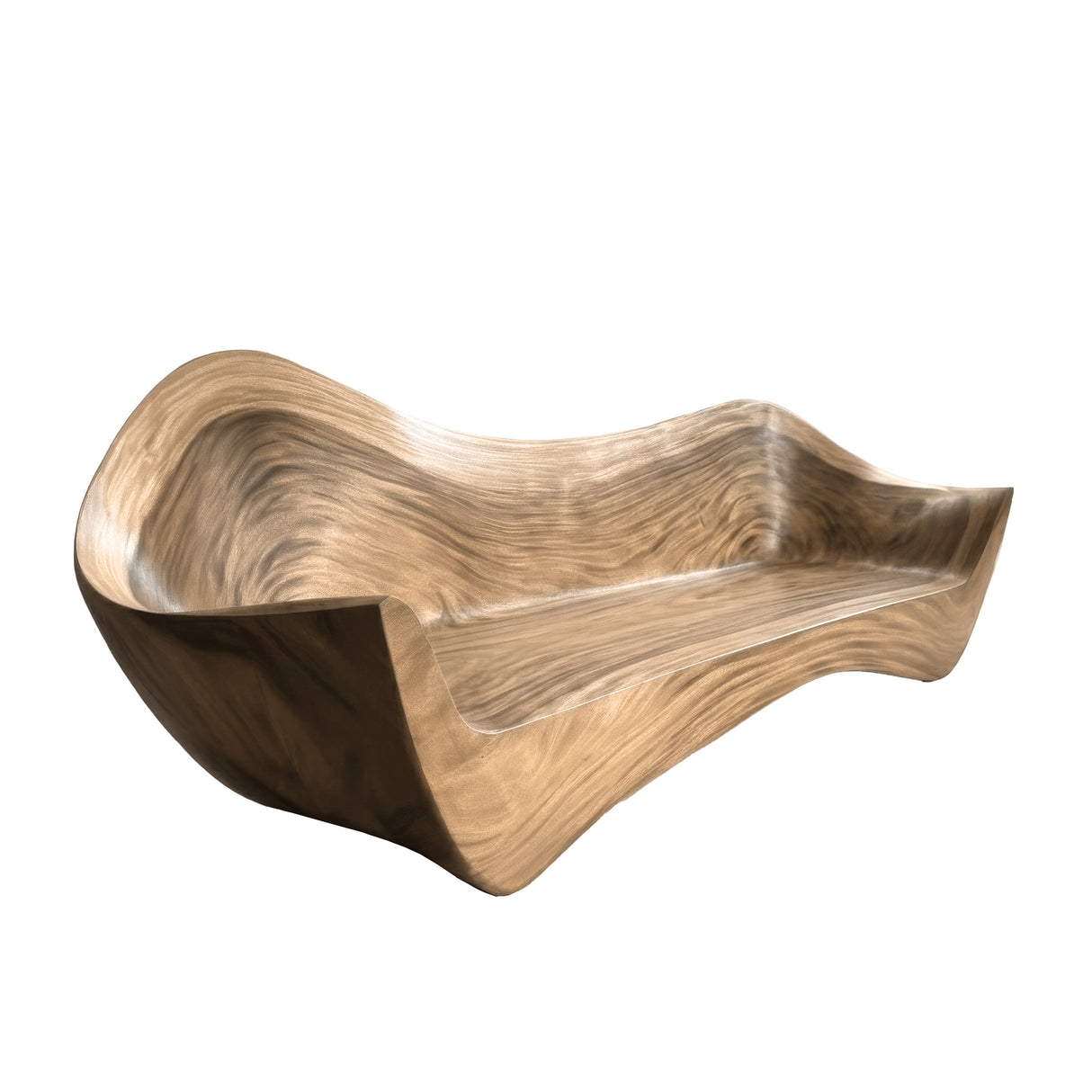 Vaeloris Solid Wood Sculpted Sofa Natural Oak - Timberustic Sofa
