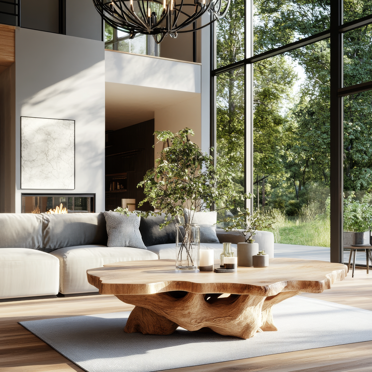 Vaelorn Live Edge Solid Wood Coffee Table SPA638708 - Timberustic Coffee Table