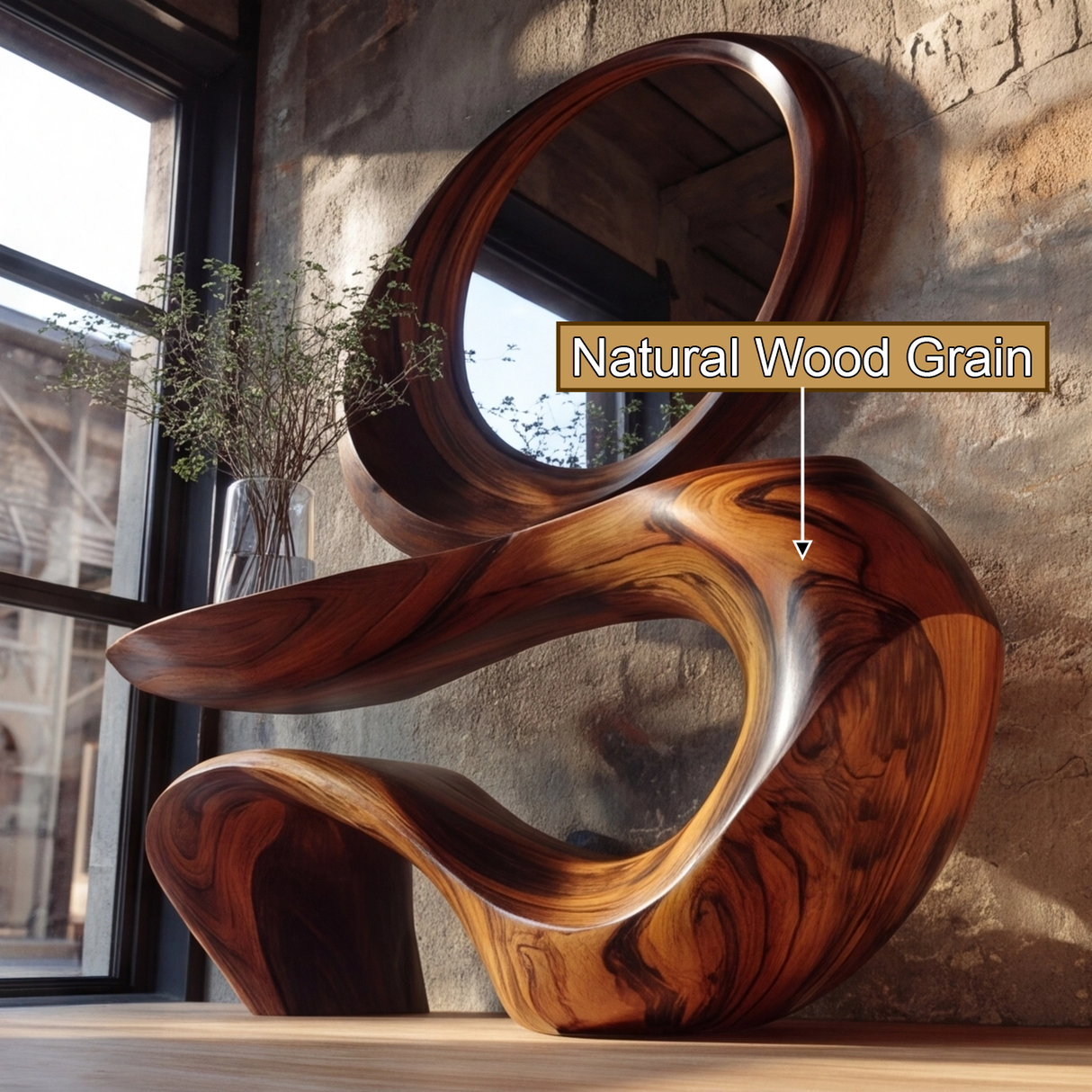 Vaelrith Sculpted Solid Wood Console Table - Timberustic Console Table