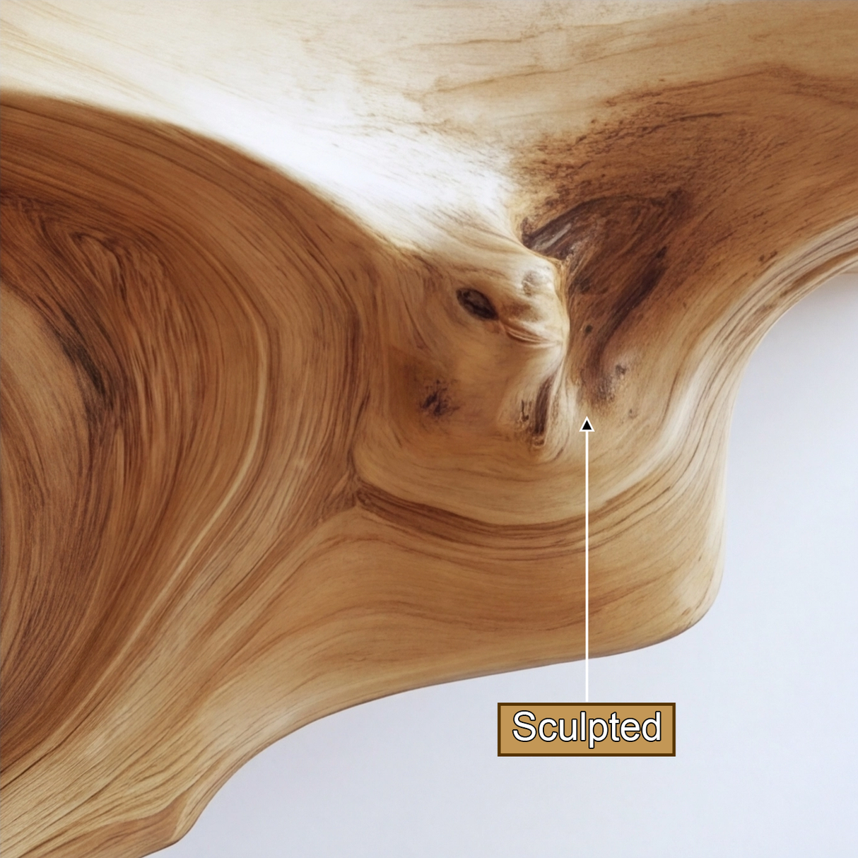 Vaelthorn Sculpted Solid Wood Console Table - Timberustic Console Table