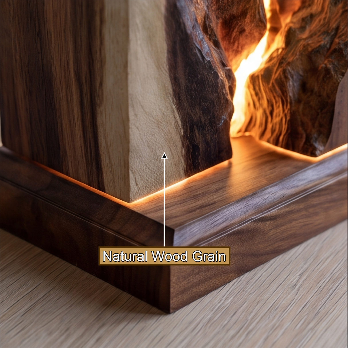 Vaelthorn Sculpted Solid Wood Mountain Table Lamp - Timberustic Table Lamp
