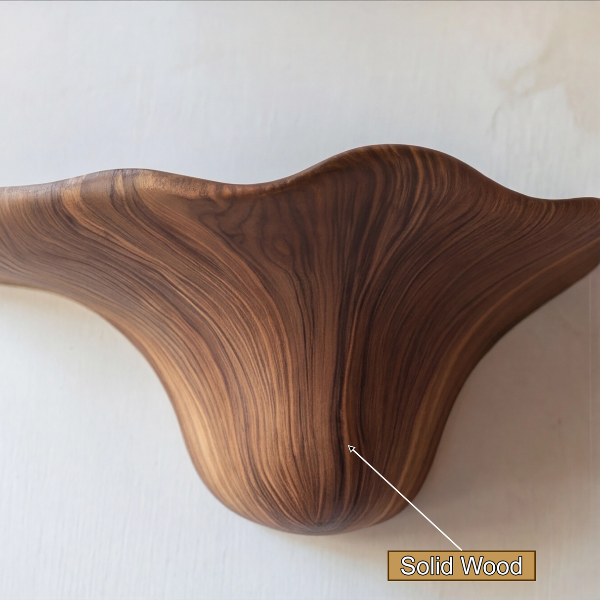 Vaelthorn Solid Wood Sculpted Mushroom Floating Shelf SPA210102 - Timberustic Floating Shelf