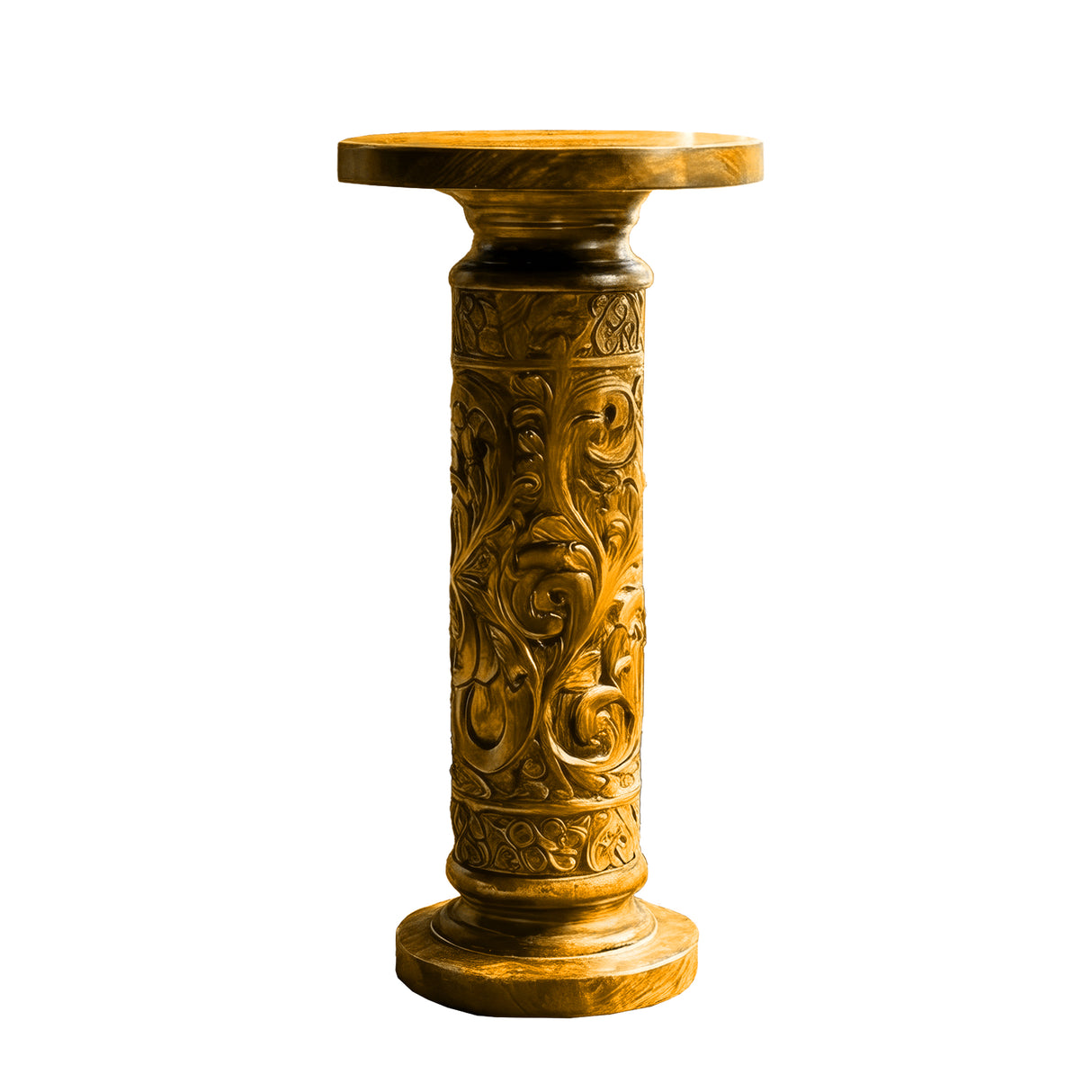 Valceryn Handcrafted Solid Wood Pedestal Stand Teak - Timberustic Pedestal Stand