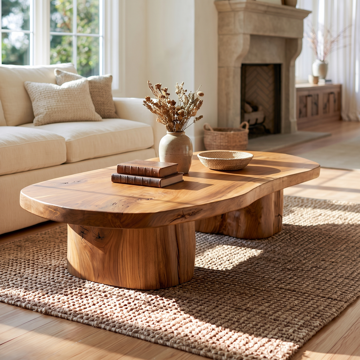 Valebark Handcrafted Solid Wood Coffee Table - Timberustic Coffee Table