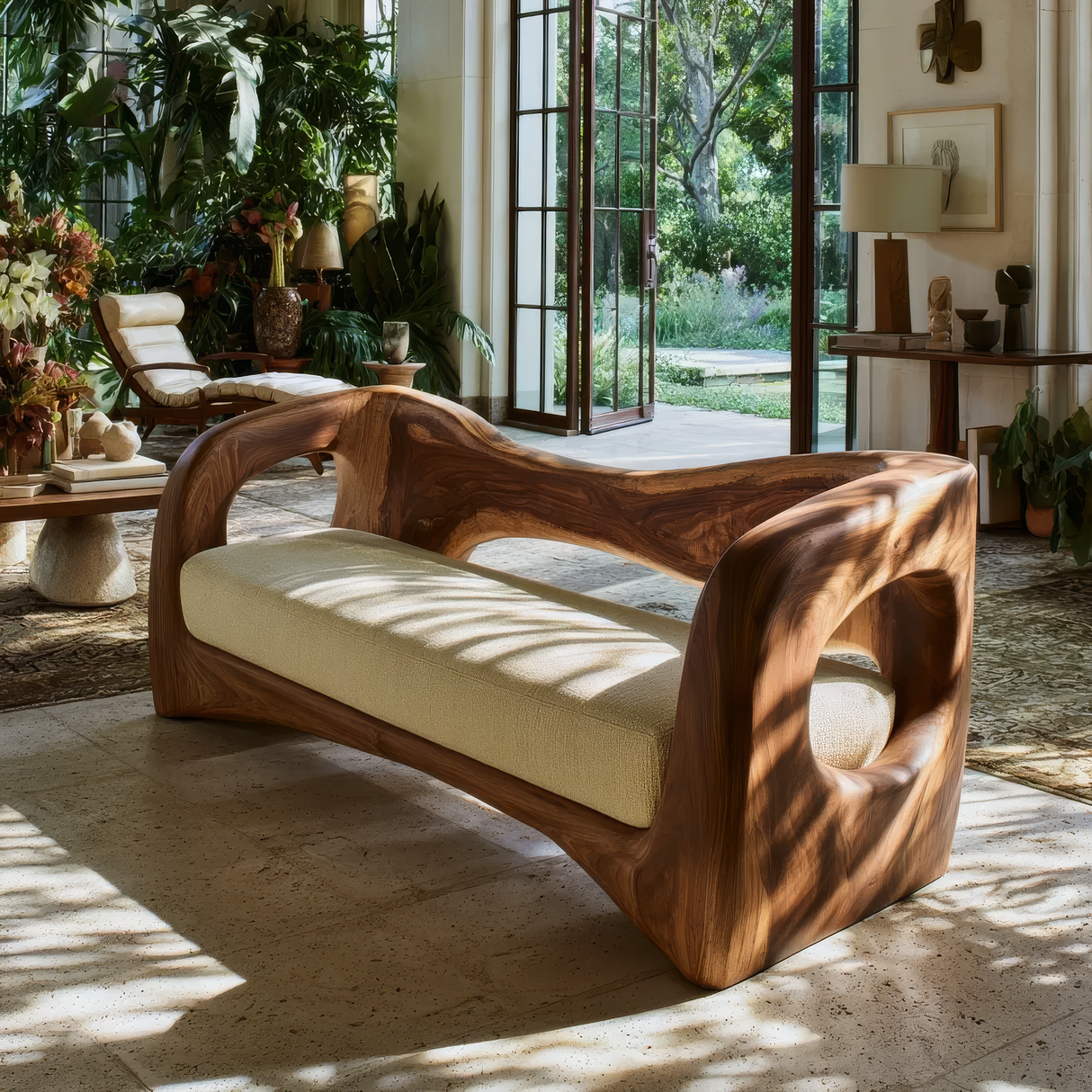 Valenor Sculpted Solid Wood Sofa - Timberustic Sofa