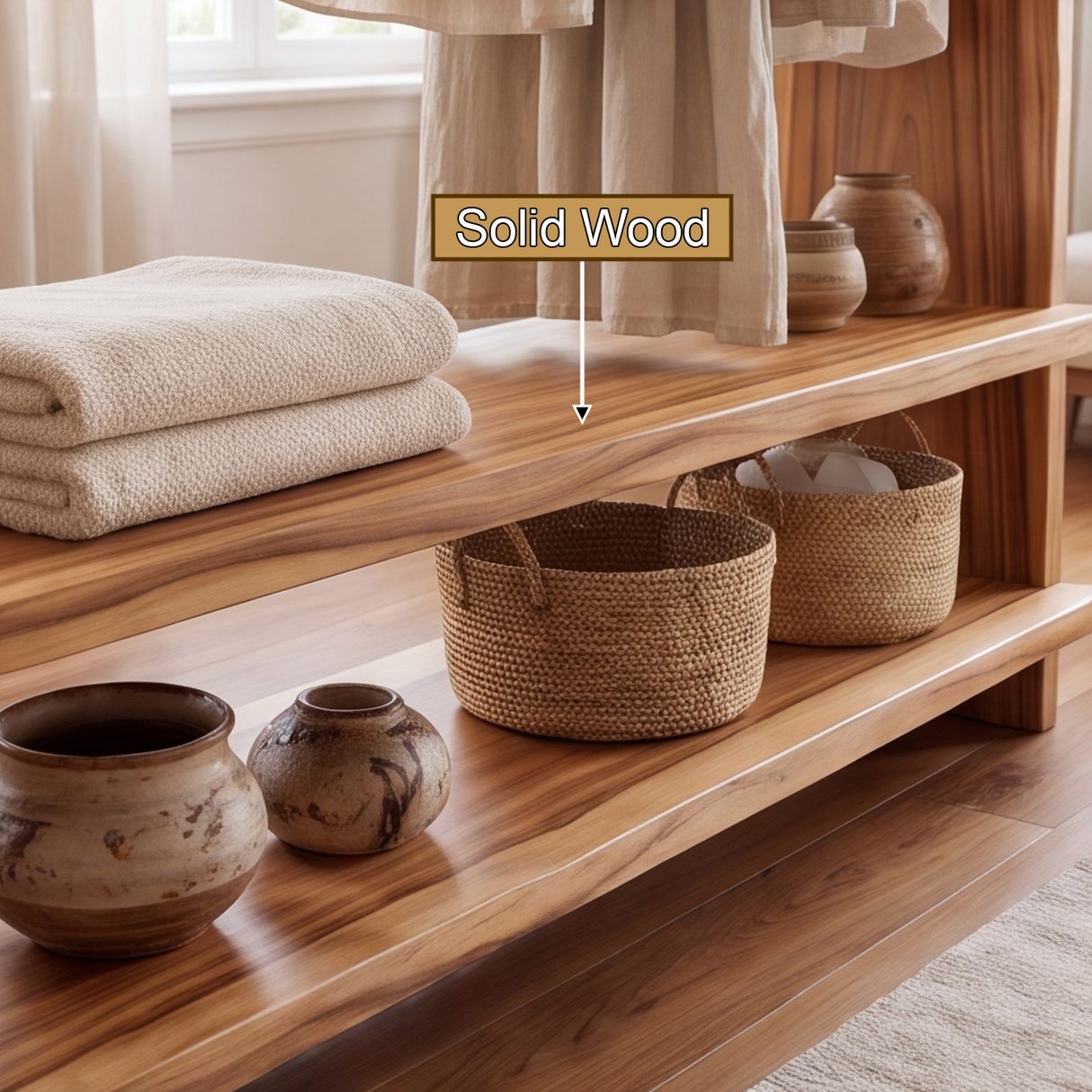 Valenwood Solid Wood Entryway Organizer