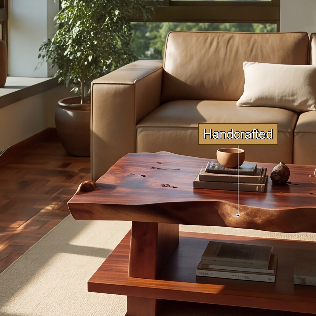 Valewood Live Edge Solid Wood Coffee Table SPA973451 - Timberustic Coffee Table