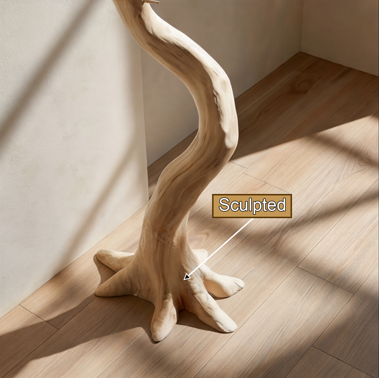Valewyn Sculpted Solid Wood Tree Coat Rack - Timberustic Tree Coat Rack