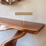 Valorin Sculpted Solid Wood Console Table