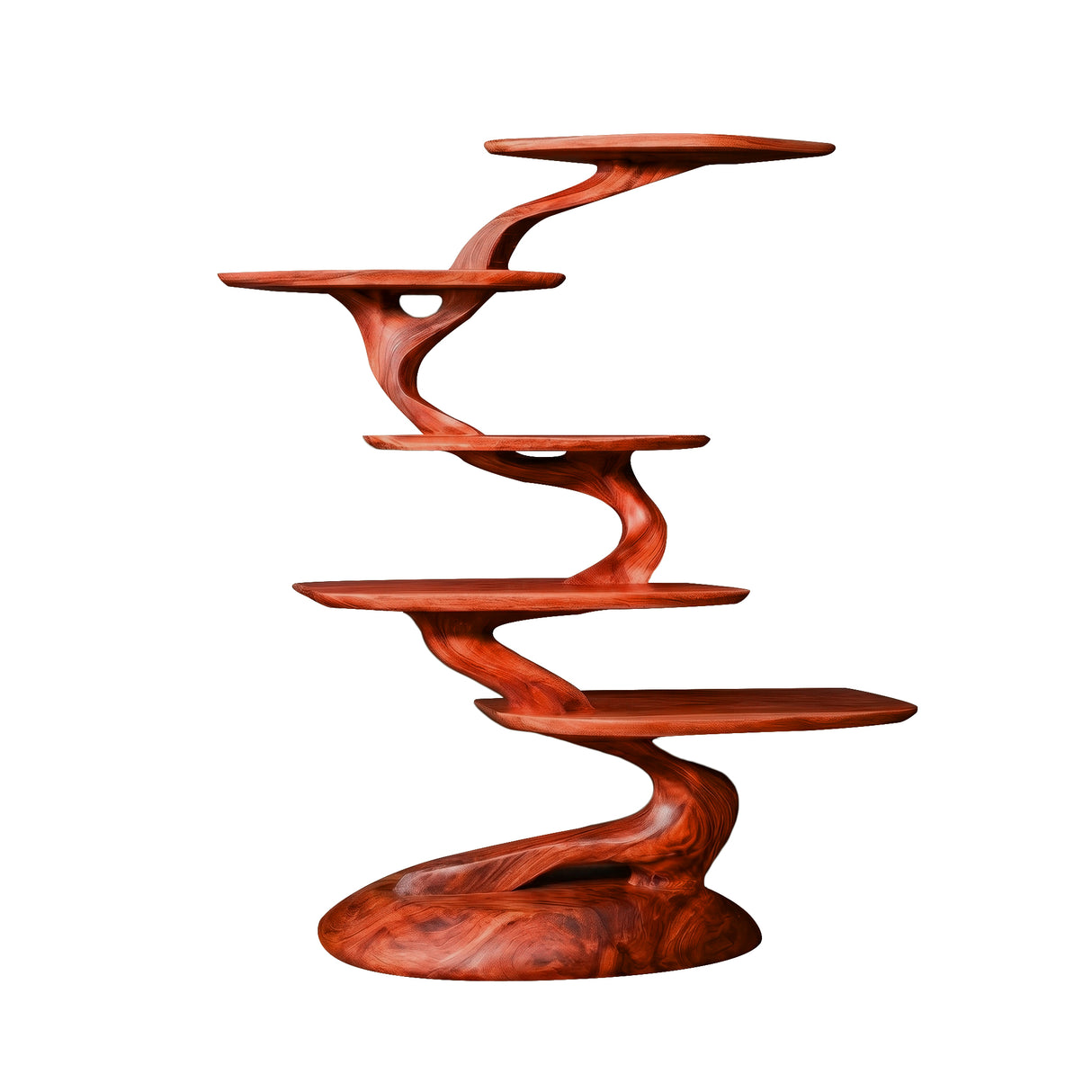 Valtara Handcrafted Solid Wood Tree Bookshelf