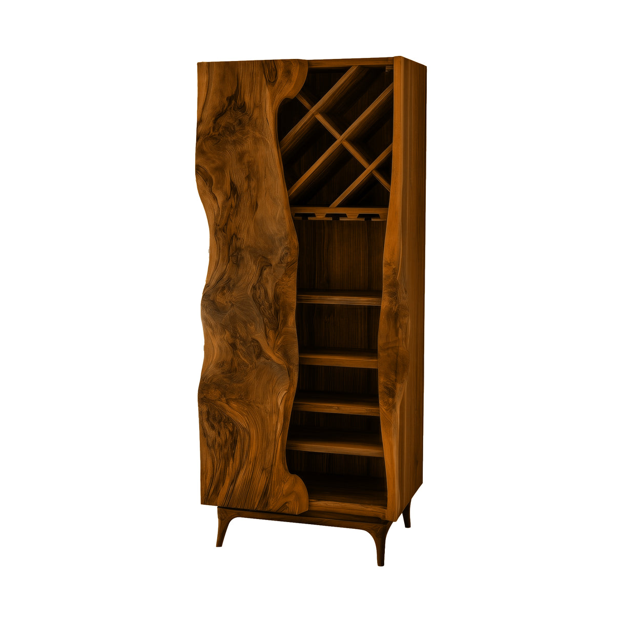 Valthera Handcrafted Solid Wood Bar Cabinet