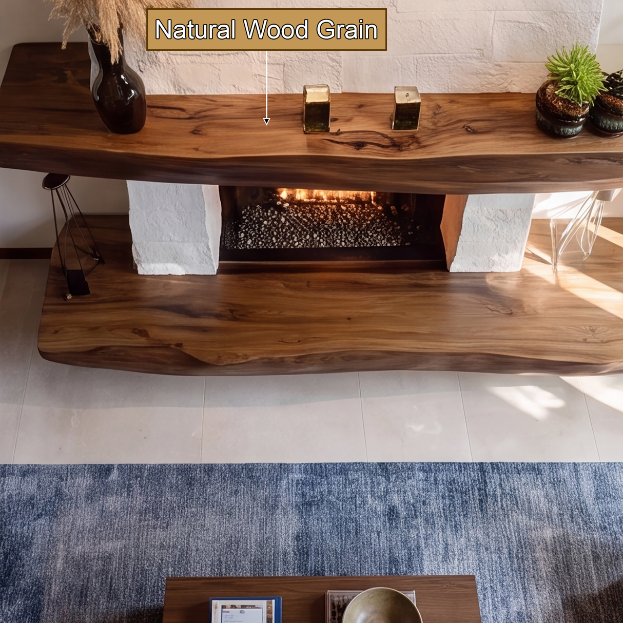 Valtheris Sculpted Fireplace Mantel Shelf