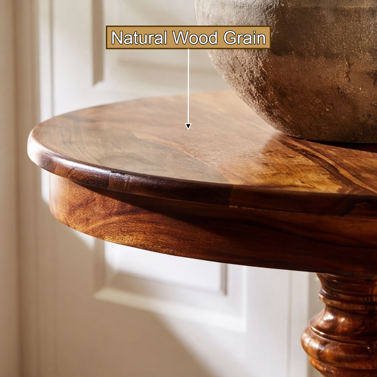 Valtheris Solid Wood Pedestal Stand - Timberustic Pedestal Stand