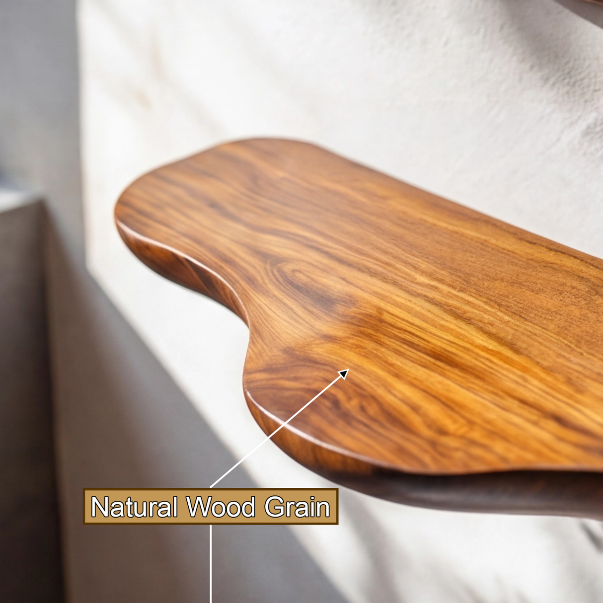 Varellis Live Edge Solid Wood Mushroom Floating Shelf SPA395932 - Timberustic Floating Shelf