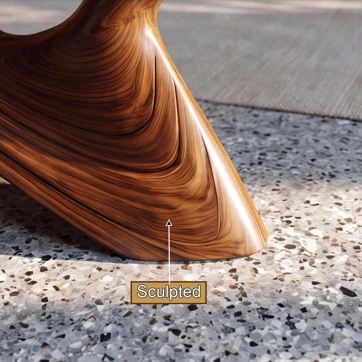 Varellis Sculpted Solid Wood Console Table - Timberustic Console Table