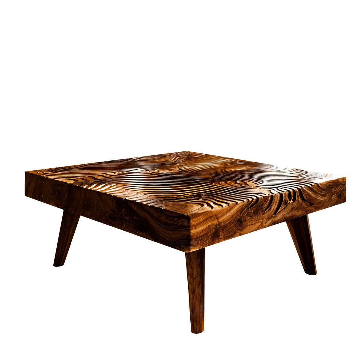 Varen Ripple Solid Wood Coffee Table