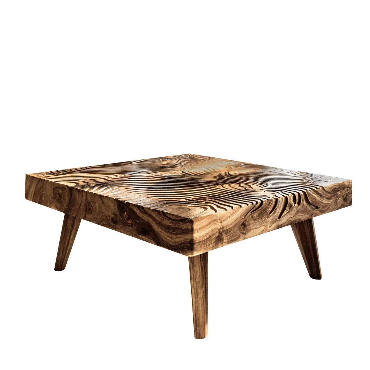 Varen Ripple Solid Wood Coffee Table