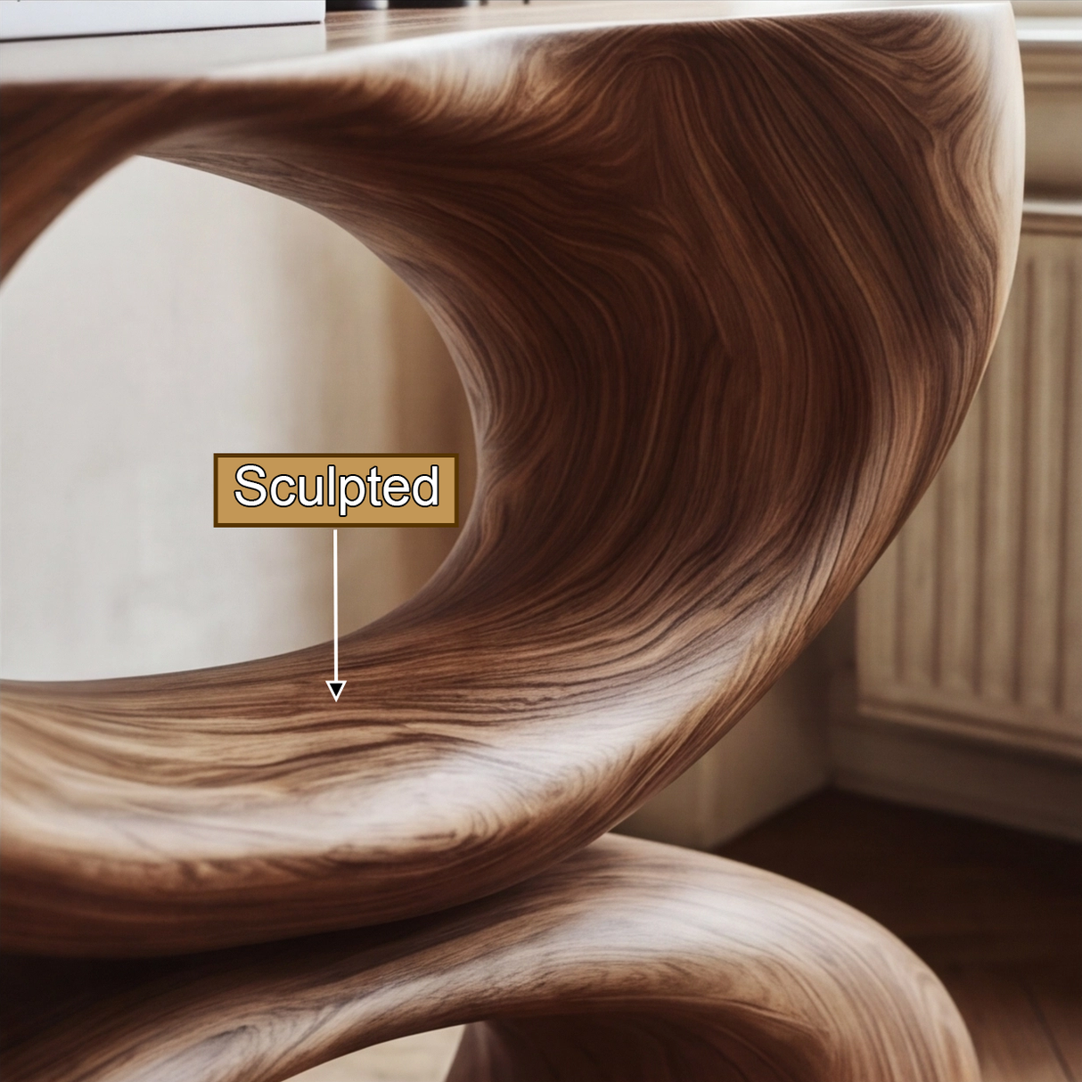 Varethyn Sculpted Solid Wood Console Table - Timberustic Console Table