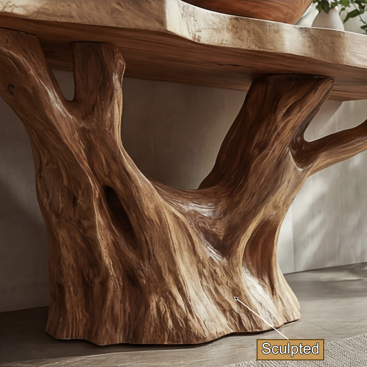 Varneth Treeform Solid Wood Freestanding Bathroom Vanity - Timberustic Freestanding Bathroom Vanity