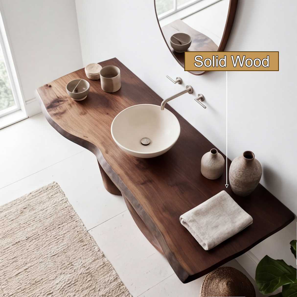 Velmior Sculpted Solid Wood Freestanding Bathroom Vanity SPA288698 - Timberustic Freestanding Bathroom Vanity