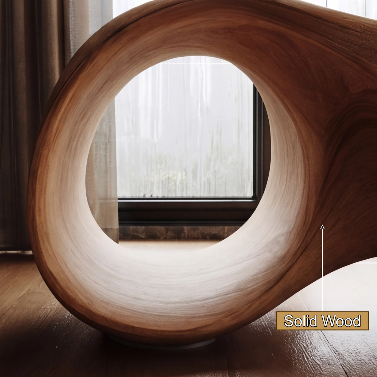 Velmora Handcrafted Solid Wood Record Player Stand