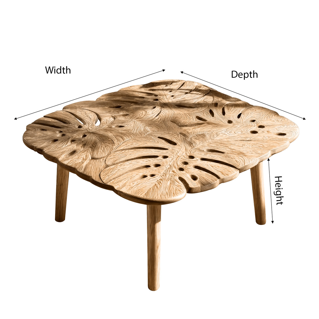 Velmora Live Edge Solid Wood Coffee Table - Timberustic Coffee Table