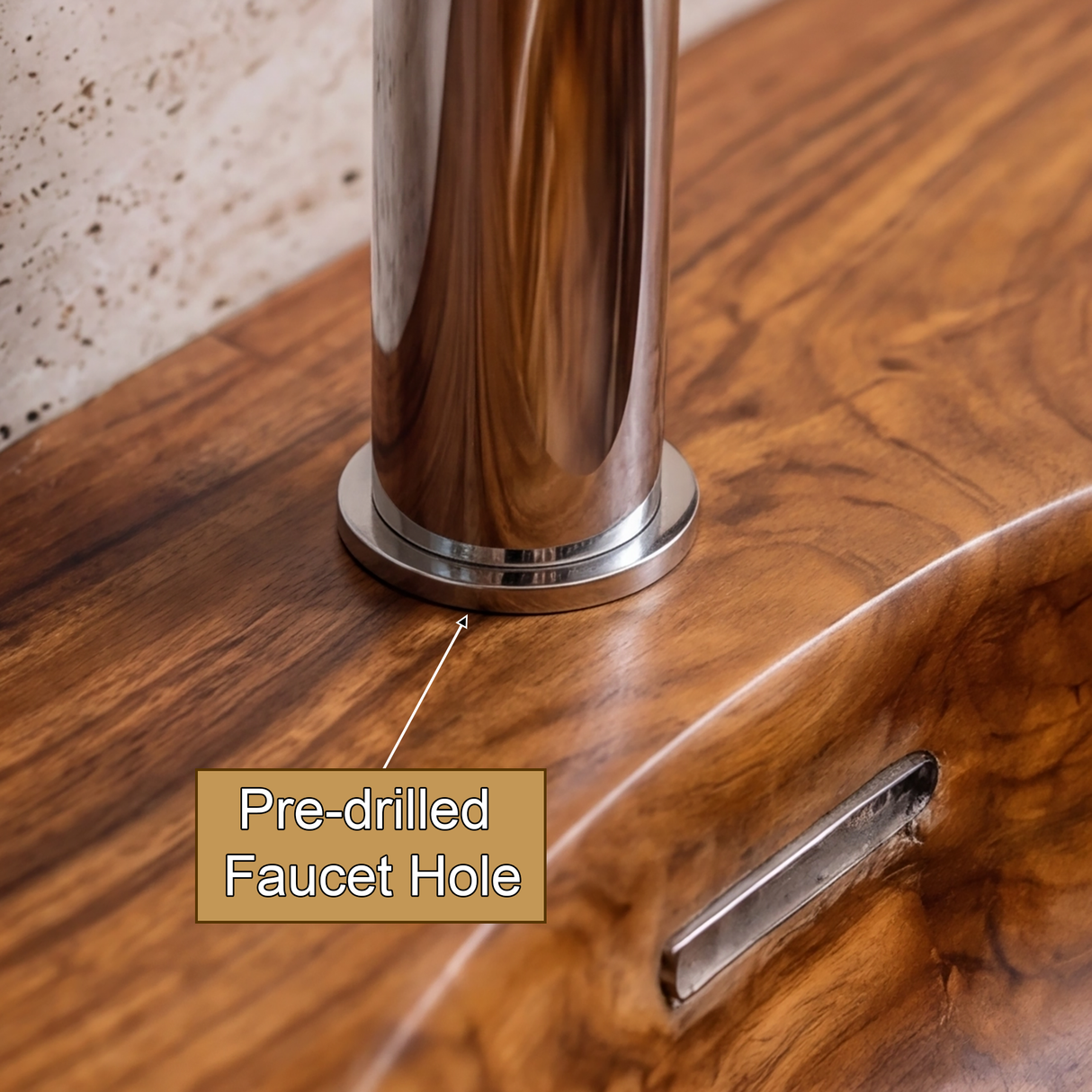 Velmora Octopus Form Sculpted Solid Wood Floating Bathroom Vanity with Integrated Sink - Timberustic Floating Bathroom Vanity with Integrated Sink