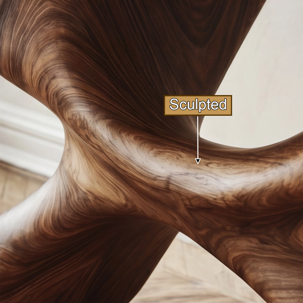 Velmoran Sculpted Solid Wood Console Table - Timberustic Console Table