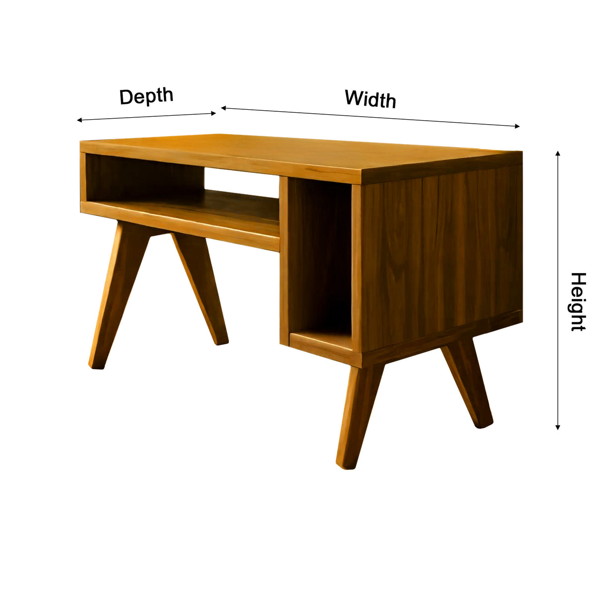 Verdan Solid Walnut Record Player Stand - Timberustic Record Player Stand With Storage