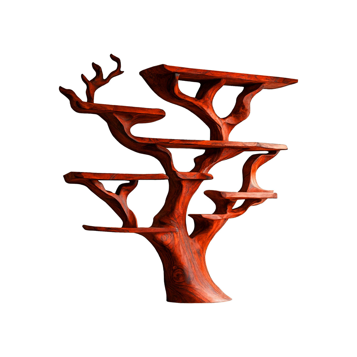Verdane Live Edge Solid Wood Kitchen Shelf Mahogany - Timberustic Kitchen Shelf